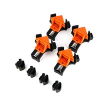 직각 클램프 4p + 여분 캡 8p 세트, 1세트