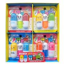 캡슐펜 4종 20p 세트, 랜덤발송, 1세트