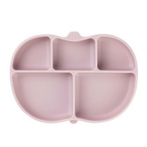 쿠코파마 오 호박 유아 흡착식판, 식판만, 베이비핑크