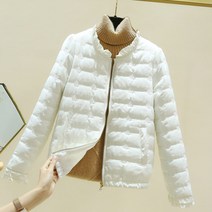 셀레네 여성용 슬림라인 넥포인트 패딩 자켓