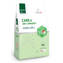 네츄럴랩 케어4 유기농 70% 강아지 기능성사료, 다이어트 & 면역 케어, 6kg, 1개