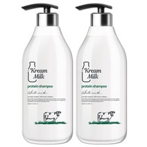 크림밀크 단백질 퍼퓸 샴푸 화이트머스크향, 2개, 1100ml