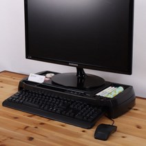 USB 컴퓨터 모니터 받침대, 블랙