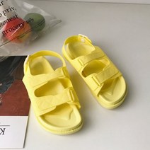 카리스 여성용 벨트 버클 아쿠아 컬러 샌들