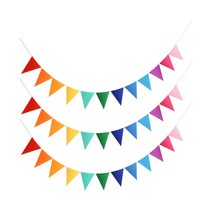 더리빙 아이방 파티용품 깃발 가랜드, 무지개, 3개