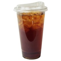 아이엔피 PET 아이스컵 바디 + 드링킹 리드 세트 92mm, 600ml, 100개