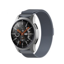 아이엠판다 갤럭시 워치 S3 22mm 메쉬메탈 밴드 XY (46mm 호환 가능), 청그레이, 1개
