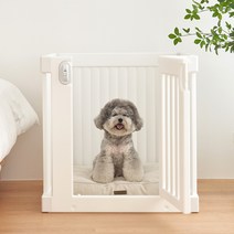 텍미홈 강아지 블라인드 펫룸 싱글 울타리 애견 펜스, 화이트