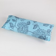 제이준편백 3D 매쉬 린넨 구슬칩 베개, 스카이