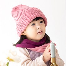 뿌뿌룰루 여아용 투톤 넥워머