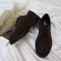 디아 남성용 그랑 스웨이드 스티치 징 키높이 더비 슈즈