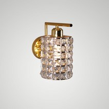 삼성인테리어조명 라운드 기역 원형 벽등, 골드