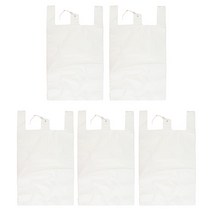 애니돌 손잡이 마트 비닐봉투 유백, 500개, 12L