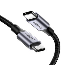 유그린 100W PD 지원 직조 C to C타입 고속충전케이블, 2m, 혼합색상