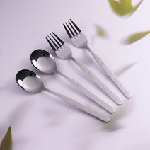 라온누리 아동용 큐티베어 올스텐 숟가락 + 포크 세트, 숟가락 2p + 포크 2p