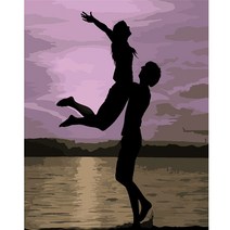 순잠 깜찍 모던 수채화 유채화 개릭터 그림그리기 DIY 세트 50 x 65 x 2.5 cm, 25 리얼리티 허그