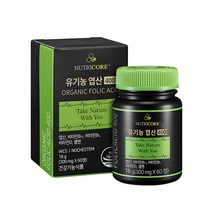 뉴트리코어 WCS 유기농 엽산 400, 60정, 1개