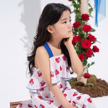 여아용 마린 어깨끈 드레스
