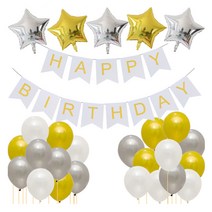 마켓피오 별풍선 생일파티세트, 타입3, 1세트