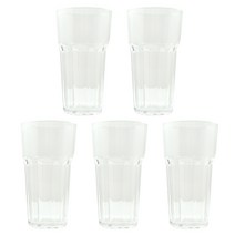 다회용 플라스틱 카페컵 팔각 415ml, 1개입, 5개