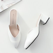 멜팅나인 여성용 스틸레토 뮬슬리퍼 EV0101 5cm