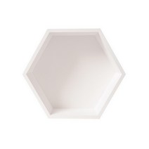 심플 다용도 육각형 벽걸이 선반 Q02, 타입1