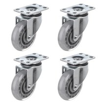티렉스캐스터 회전 캐스터 바퀴 155 x 64 x 95 mm 고탄성 인라인 투명 P505S-6, 4개
