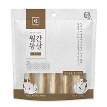 브리더랩 반려동물 월간통살 황태 스틱타입 간식 20g x 30p, 1개, 닭가슴살 + 황태 혼합맛