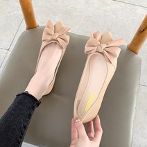 안다로미 리본포인 플랫슈즈