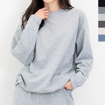 여성 하단 밴딩 무지 맨투맨 긴팔 티셔츠 6컬러