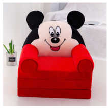 ZAZX MESONY 0627SHAFA 어린이 접이식 소파침대캐릭터유치원 아기소파 3단 분리 세탁 가능, 레드