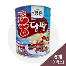 참존 통단팥 골드 3kg (6개1박스) 빙수팥 통조림팥, 단품