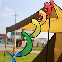 캠핑 바람개비 레인보우 캠핑스피너(추 불포함) 3개 1세트