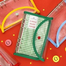 (A6) 6공 트윙클 커버 단추형 DIY다이어리커버 다이어리 다이어, 타입:06.Lavender라벤더