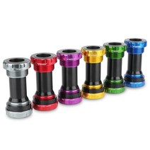 HASSNS 자전거 밑면 브래킷 BB52 Hollowtech Bsa 24 산악 크랭크 샤프트 용 중앙 이동 축 MTB 베어링, 01 BB52 black