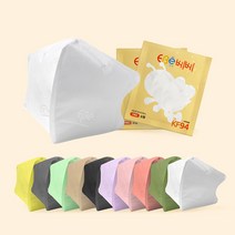 이비에 베베 KF94 유아용 컬러 마스크 11색상 소형 [30매], 연보라