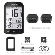 자전거 속도계 gps 거리계 cycplus m1 액세서리 cyclocomputer 1세트, 협력사, m1 2pc c3