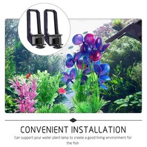 수초 조명 구유 led 어항 수족관 브래킷 수생 램프 홀더 공급 잔디 조절 가능, [01] Grey