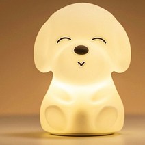 미피조명 토끼램프 스탠드조명 무드등 수유등 귀여운 토끼 야간 조명 고래 개 거짓말 플랫 오리 배 팻 데스, 01 dog