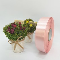 포장 리본 끈 제이제이리본 고밀도주자5mm 76컬러 (길이 45M 90M) 공단리본, 벚꽃, 5mm(45M)