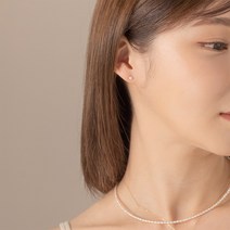 14K Gold 담수 진주 3.5mm 귀걸이 (14K 골드볼 진주반지 증정) EG4042YPL