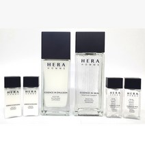 헤라 옴므 에센스 스페셜 2종 (에멀젼 110ml + 스킨 125ml) 샘플 4종 포함, 상세페이지 참조
