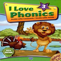 한스미디어 I Love Phonics 아이 러브 파닉스 3 (책+CD1장)