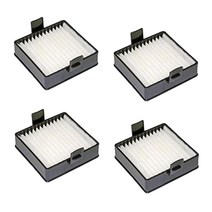P712 / P713 / P714K 진공 액세서리용 4팩 가정용 교체 필터, 6.6x6.8cm, 폴리 에스터 코튼, 화이트 블랙, 한개옵션0