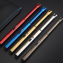 ARC 플라즈마 토치 라이터 캠핑 가스 숯불점화 USB충전 캔들라이터, ARC토치라이터 골드