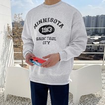 조군샵 조군샵 폴세인 배색 레터링 맨투맨_T7006