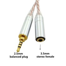 하이파이 밸런스 오디오 케이블 2.5mm 3.5mm 4.4mm 헤드폰 변환 케이블 라인 어댑터, 4