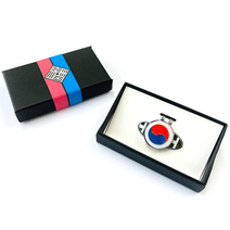 골프 선물 홀인원 기념 자석볼마커 판촉용품 자석클립 대한민국 볼마커 세트(은장)