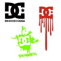 dc shoes 디씨슈즈 스티커 스노우보드 자동차데칼, 선택-1, 대, 블루