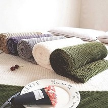 와플 극세사 담요 블랭킷 골프 캠핑 사무실 무릎담요